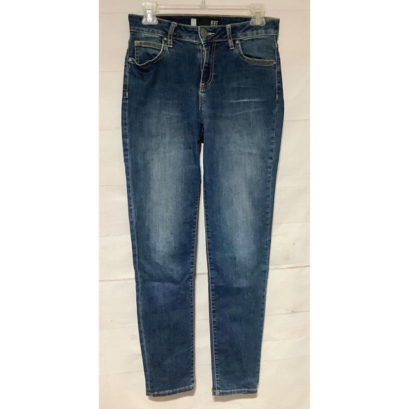 KUT from the cloth Sz 4 KURVY Diana Skinny medium wash stretch jeans - Picture 1 of 7
